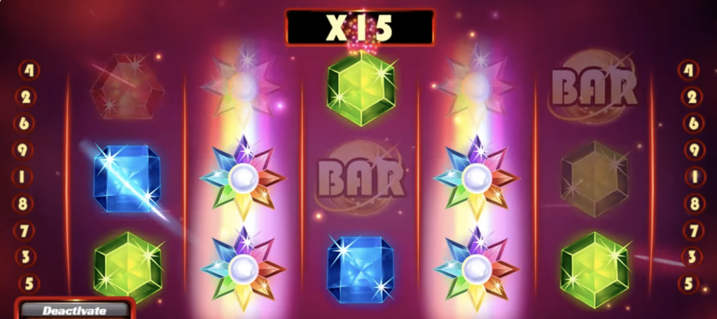 Image of Starburst slot in gameplay