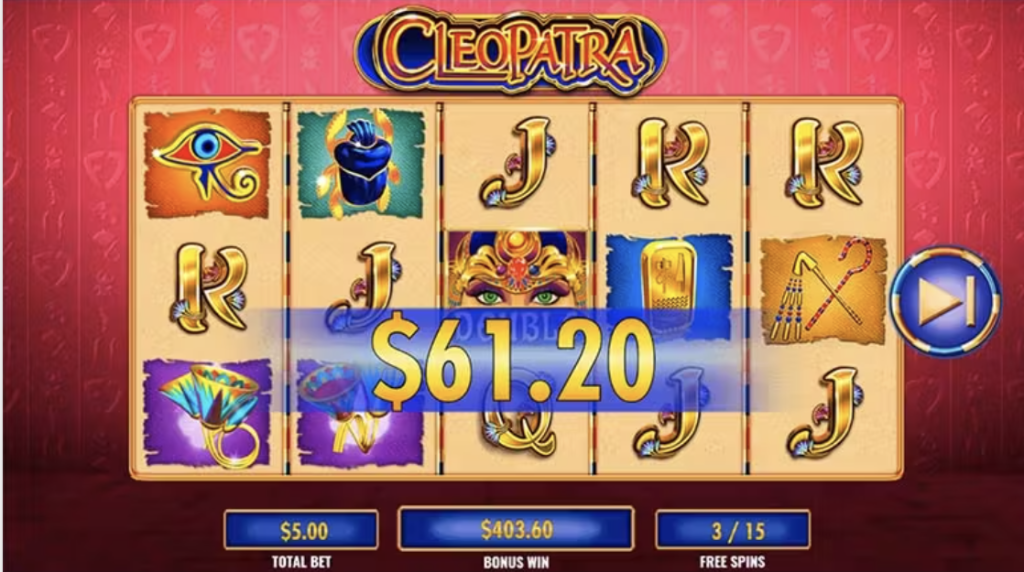 Image of Cleopatra Slot in gameplay